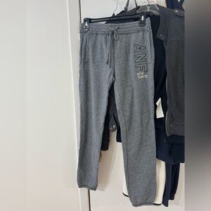 Abercrombie Gray Classic Banded Sweatpants